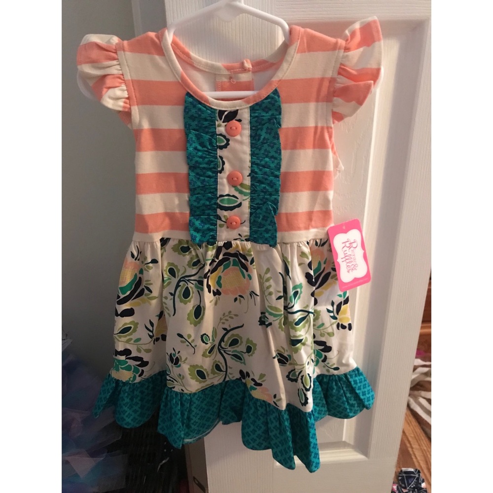 RicRac and Ruffles Myster Dress 24m